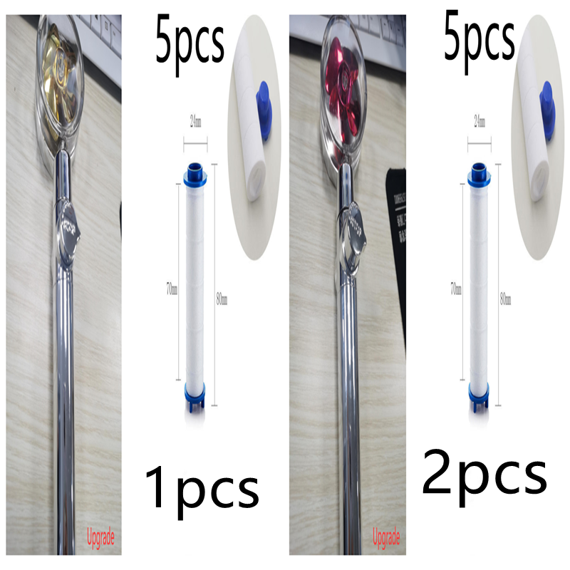 High Pressure Turbo Shower Head with Water Saving Feature & 360° Fan Extension