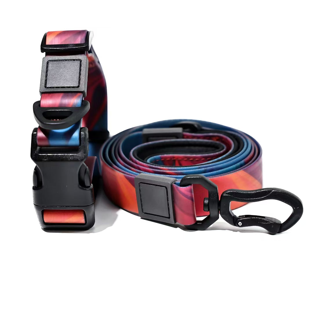 Waterproof Dog Leash Set with PVC Coating - Traction Rope for Outdoor Walks