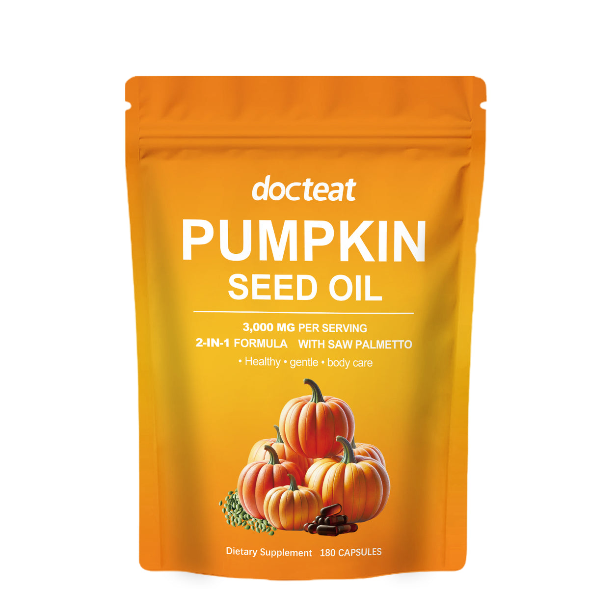 Pumpkin Seed Oil Capsules – 180 Count