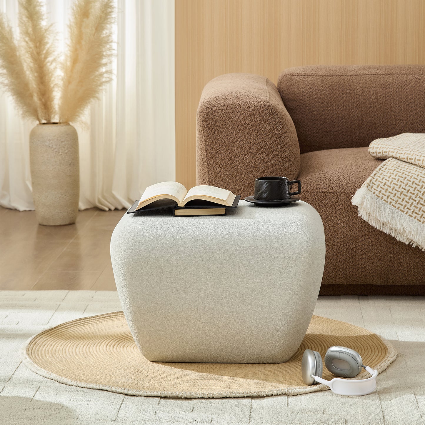 Modern Accent Coffee Table For Small Living Room, Unique
