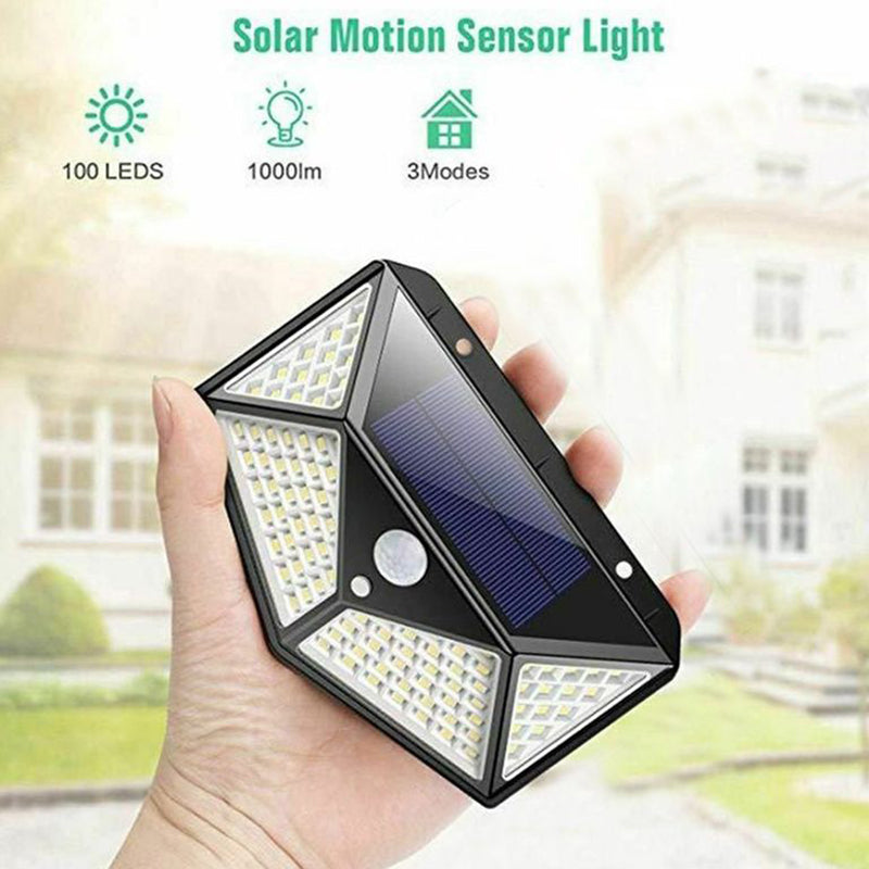 Outdoor Solar Motion Sensor Wall Lights 2-Pack Waterproof Security Lamps