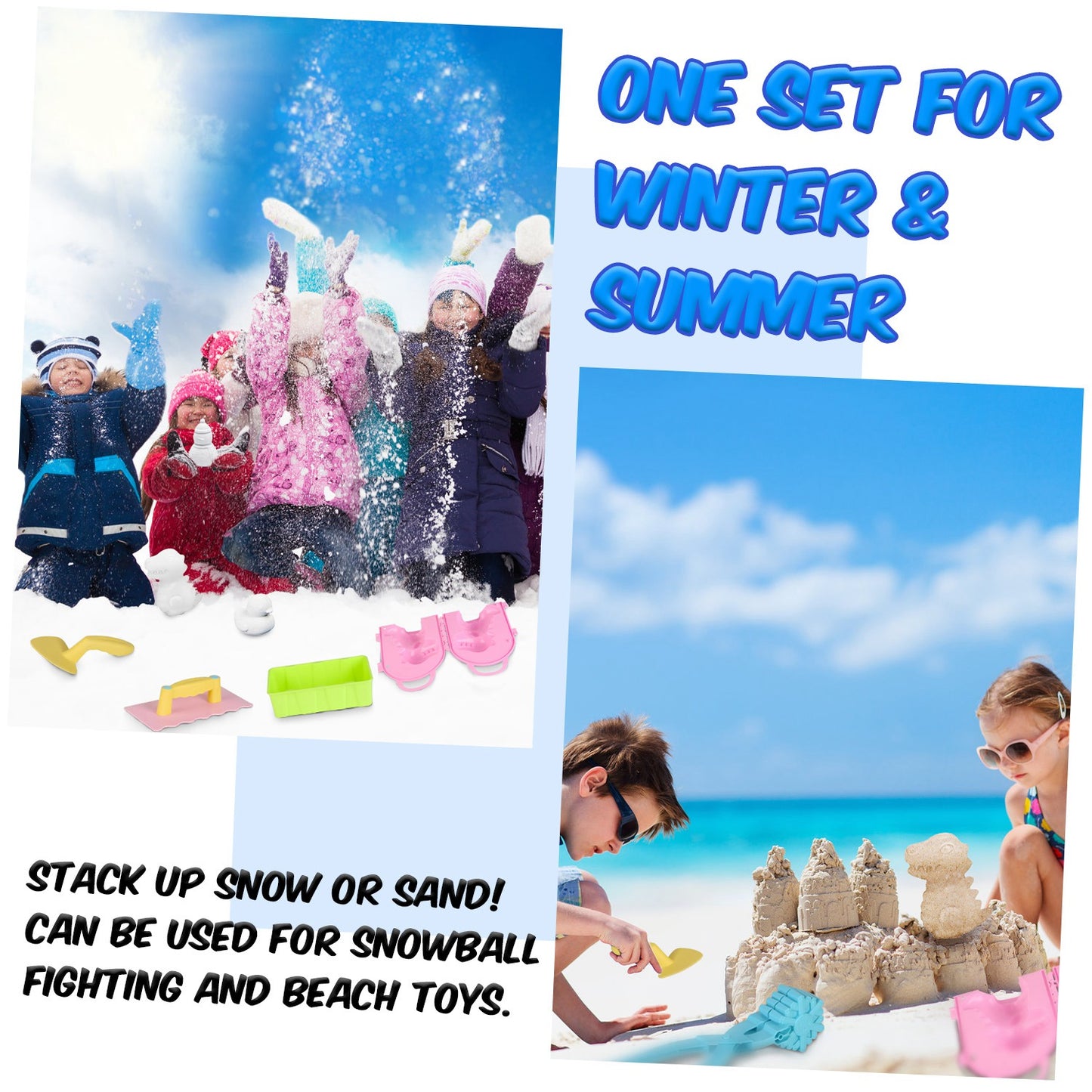 15-Piece Winter Snowball Maker Kit - Fun Outdoor Toys for Kids