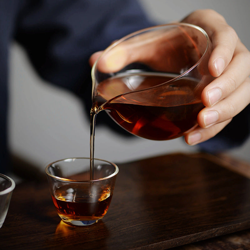 Heat-Resistant Glass Tea Tasting Cup Seamless Transparent or Frosted