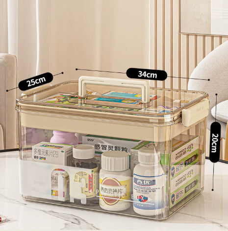 Multi-Tier Large-Capacity Plastic Storage Box - Household Organizer