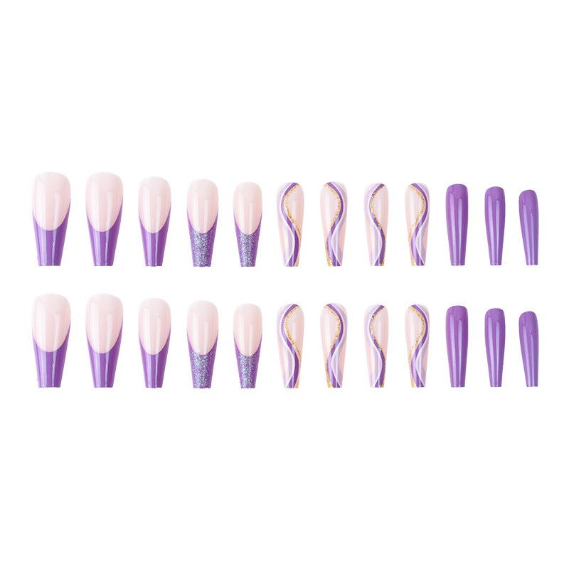 Geometric Aurora Nail Art Patches