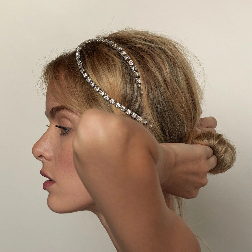 Women's Rhinestone Cross Headband