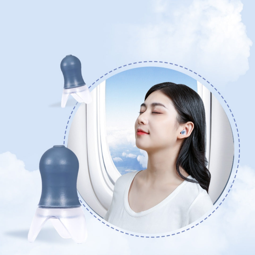 Noise-Reducing Silicone Earplugs for Aircraft Travel