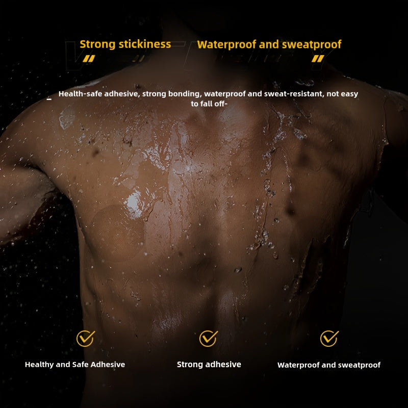 Anti-Chafing Men's Nipple Covers - Waterproof Adhesive Guards, 40 Pairs