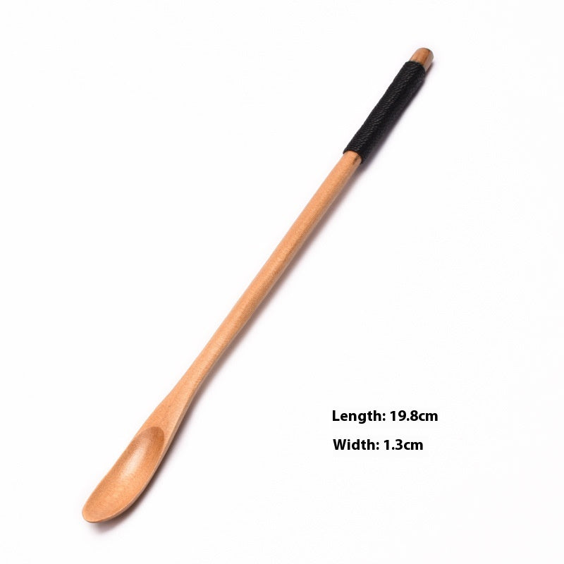Wooden Coffee Spoon Set - Small 23cm Handles for Tea, Muddler & Stirring