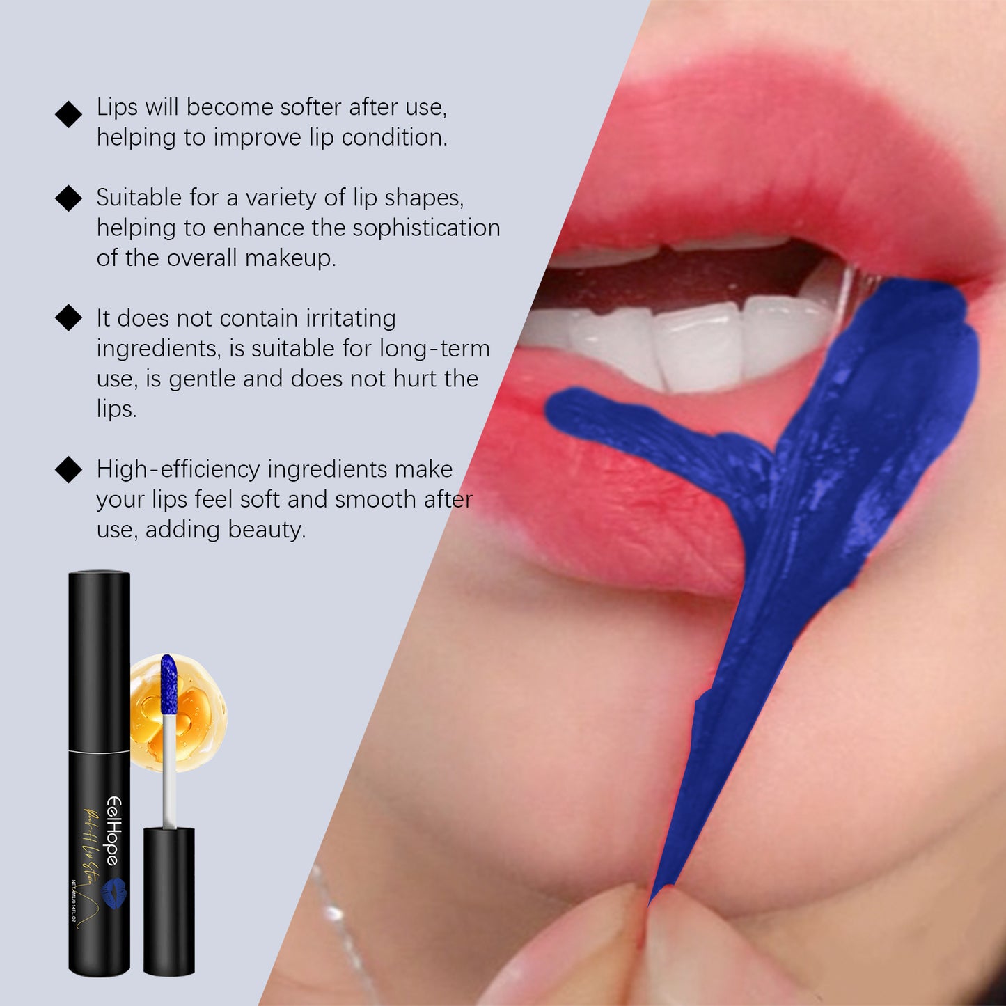 Matte Peel-Off Lip Glaze - Moisturizing Long-Lasting Lip Stain