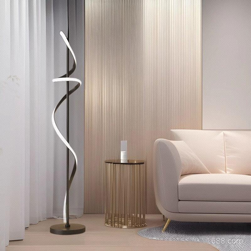 Modern Floor Lamp in Black, Gold, or White – CJ Contemporary Home Lighting