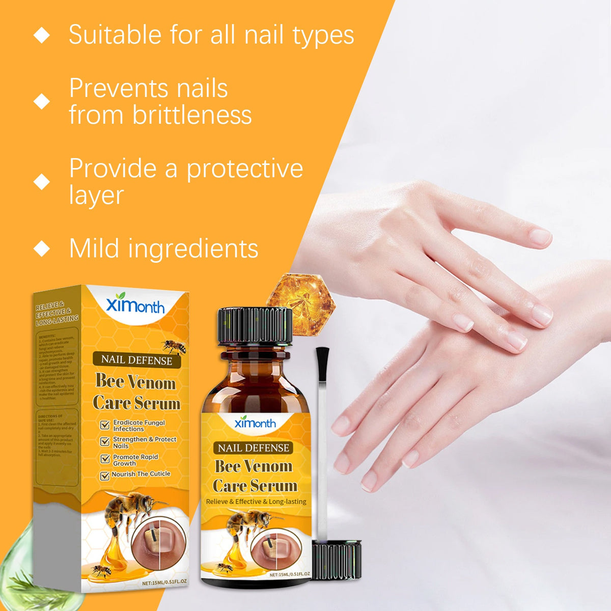Hand And Foot Nail Fungus Cleansing Repairing, Softening Brightening