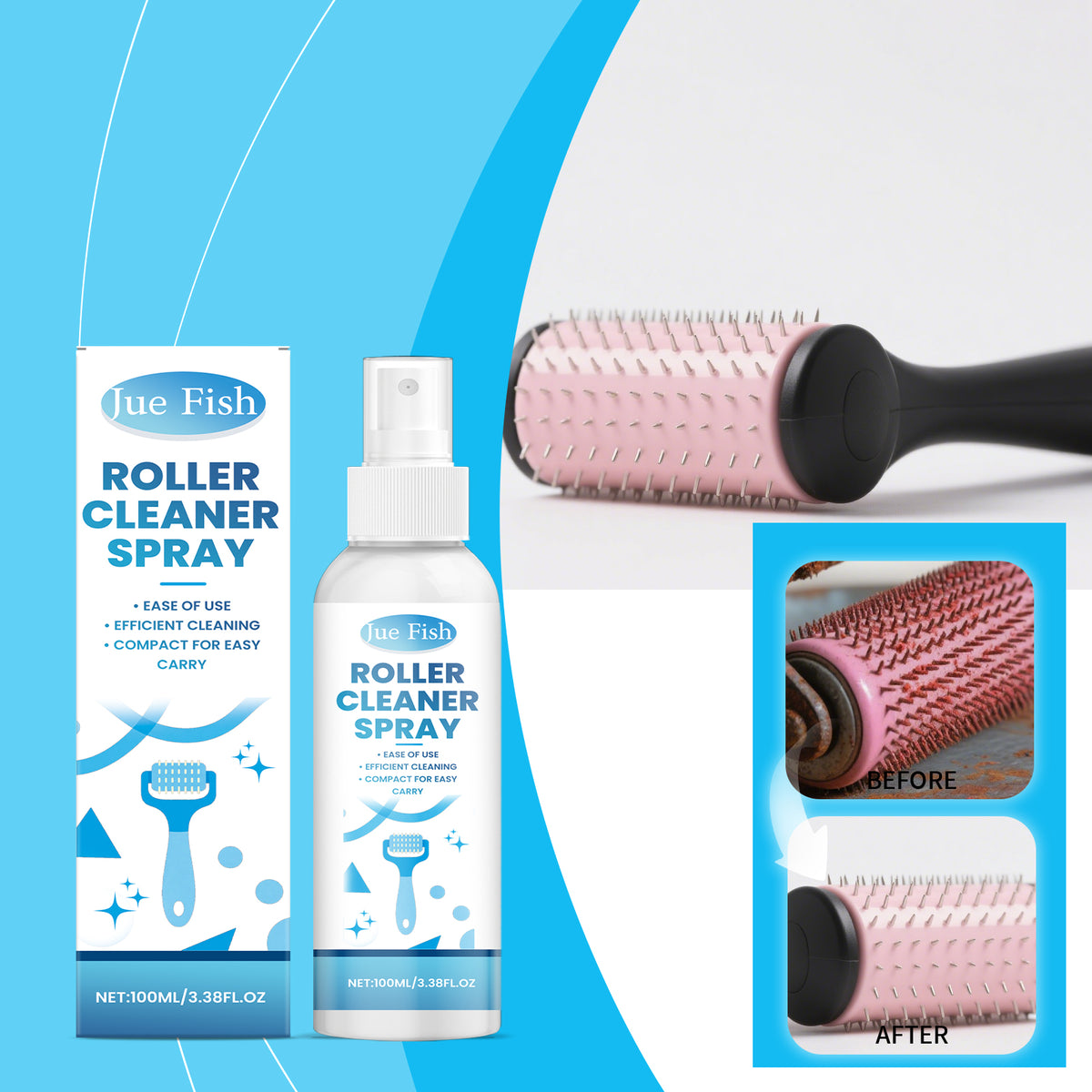 Micro Needle Roller Cleaning Spray - 100ml for Skin Care Tool Maintenance