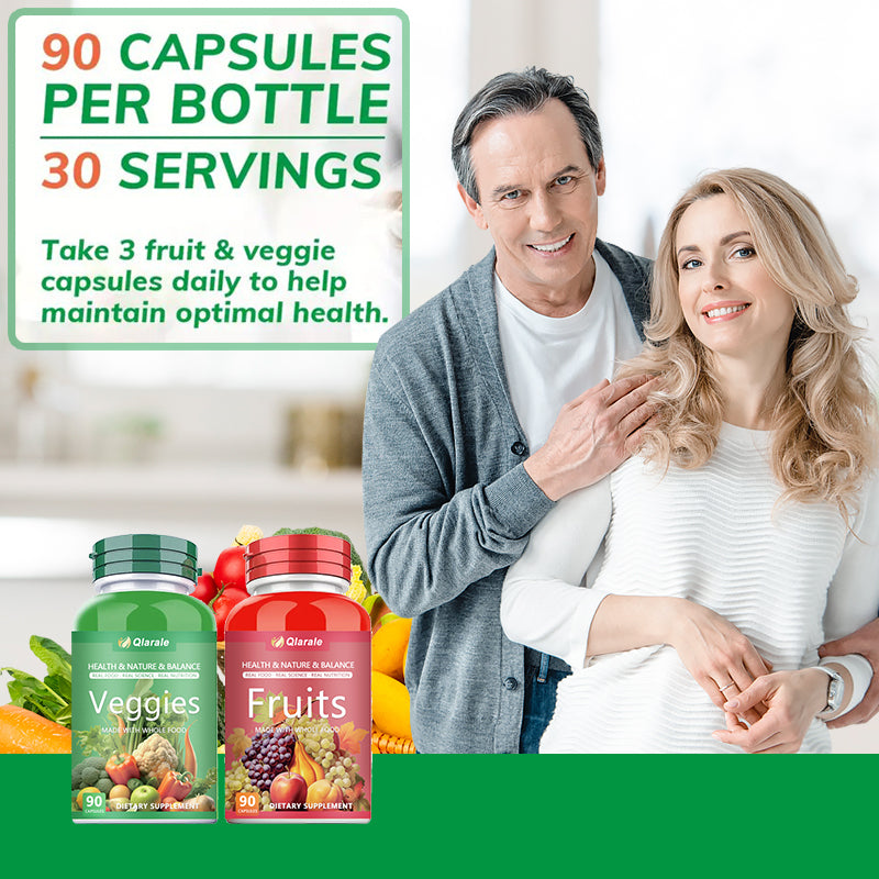 Whole Food Fruits & Vegetables Supplement - 90 Capsules (30 Servings)