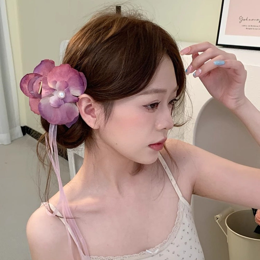 Flower Hairpin Set for Women - Ballet Phalaenopsis Style, Multiple Colors