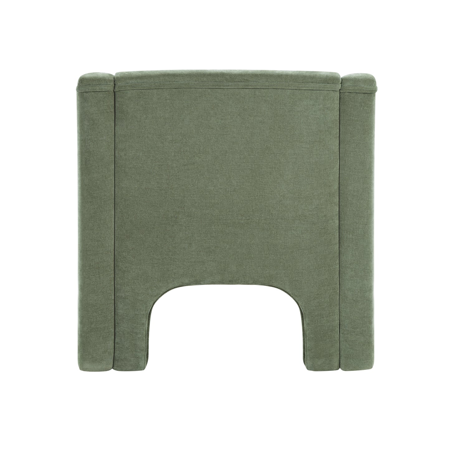 Modern Green Barrel Accent Chair - Upholstered Armchair for Living Room & Bedroom