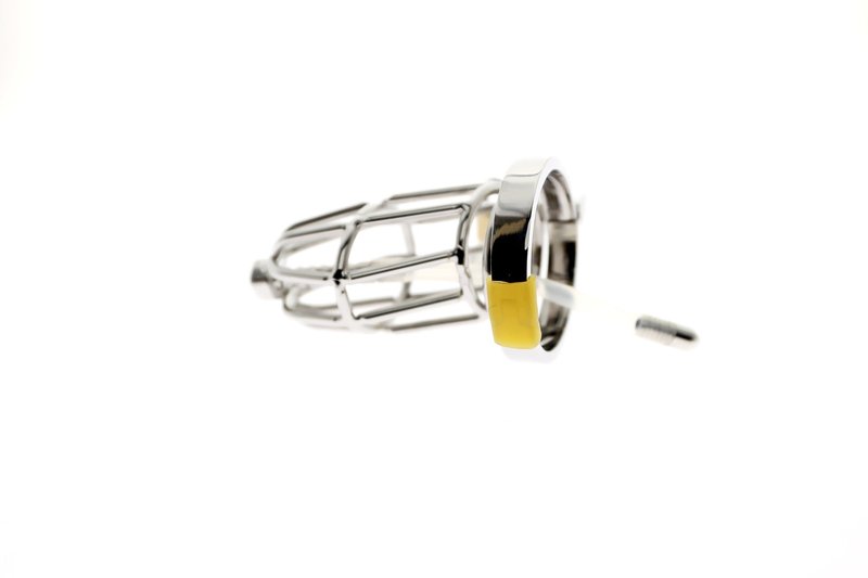 Men's Stainless Steel Chastity Lock with Multiple Sizes for Security