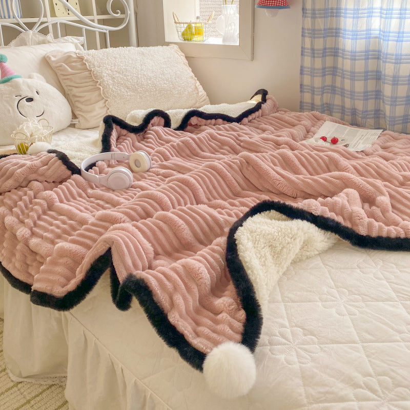 Multi-Size Soft Polar Fleece Blanket for All Seasons - Home Bedding