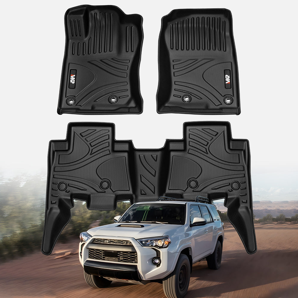 Custom Fit TPE Floor Liner for Toyota 4Runner & Lexus GX460 - Black