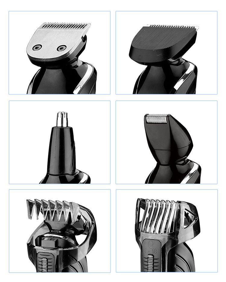5-in-1 Electric Hair Clipper & Nose Trimmer Shaver