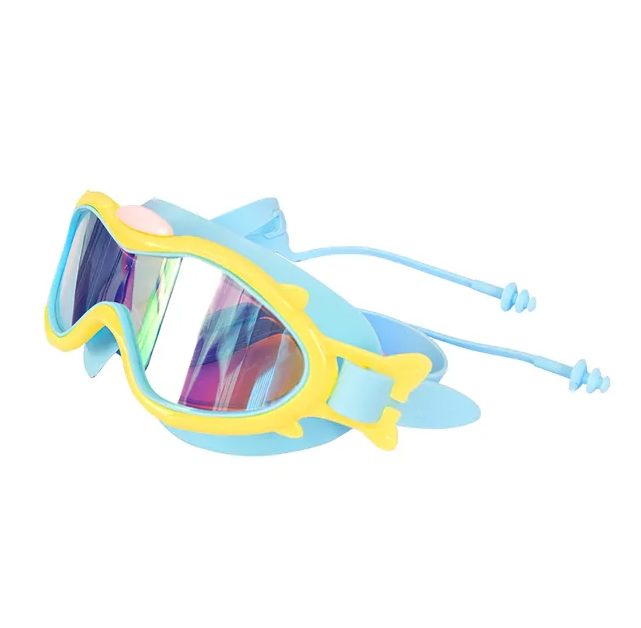 Kids Swim Goggles with Ear Plugs - UV Protection & Anti-Fog