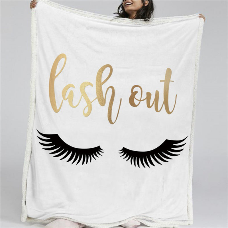 Double-Layer Geometric Pattern Airable Cover Square Blanket - All Sizes & Styles