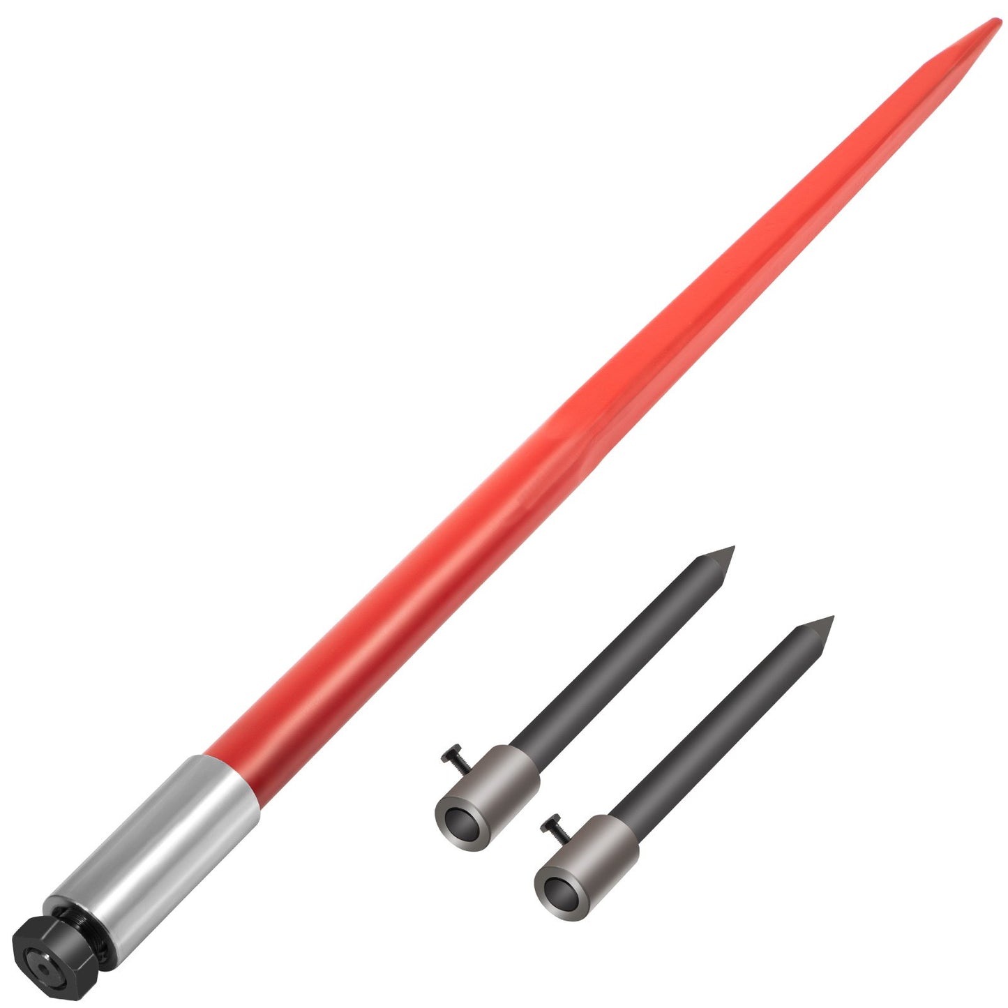 49-Inch Hay Bale Spear with 3000lb Capacity - Quick Attach Square Hay Forks