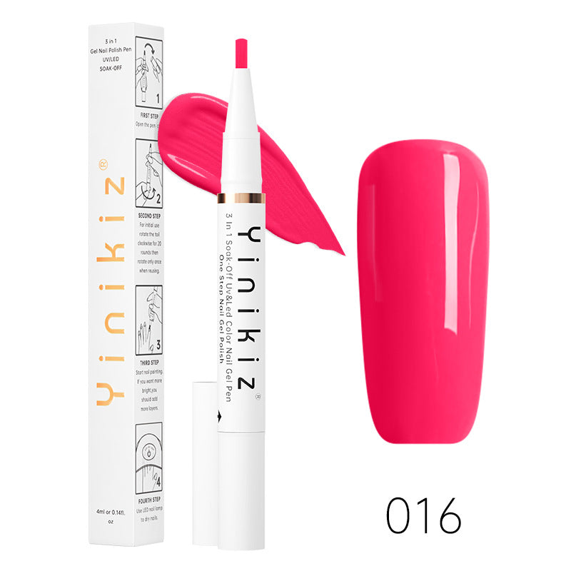 One-Step UV Nail Polish Pen - Fast, Convenient Manicure Gel, 4ml