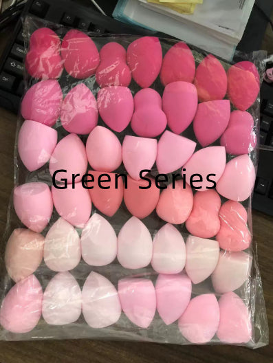 Reusable Cosmetic Sponge Set - Soft Hydrophilic Puff for Face Makeup, Wet or Dry Use, 30 or 42 Pieces