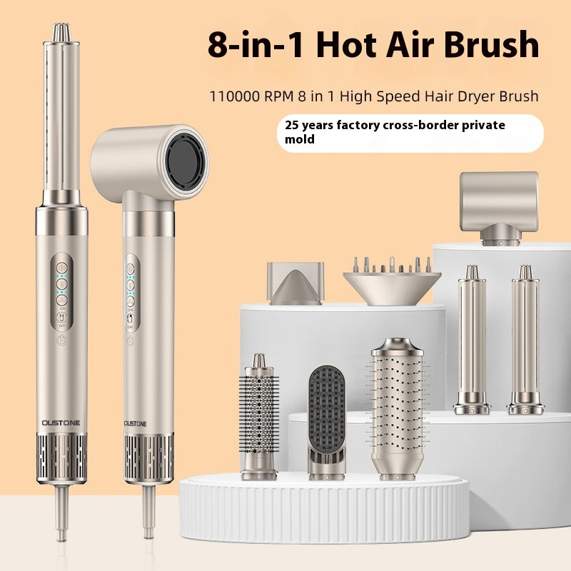 8-in-1 Multifunctional Hair Curler Set - Hair Styling Comb with Hot & Cold Air