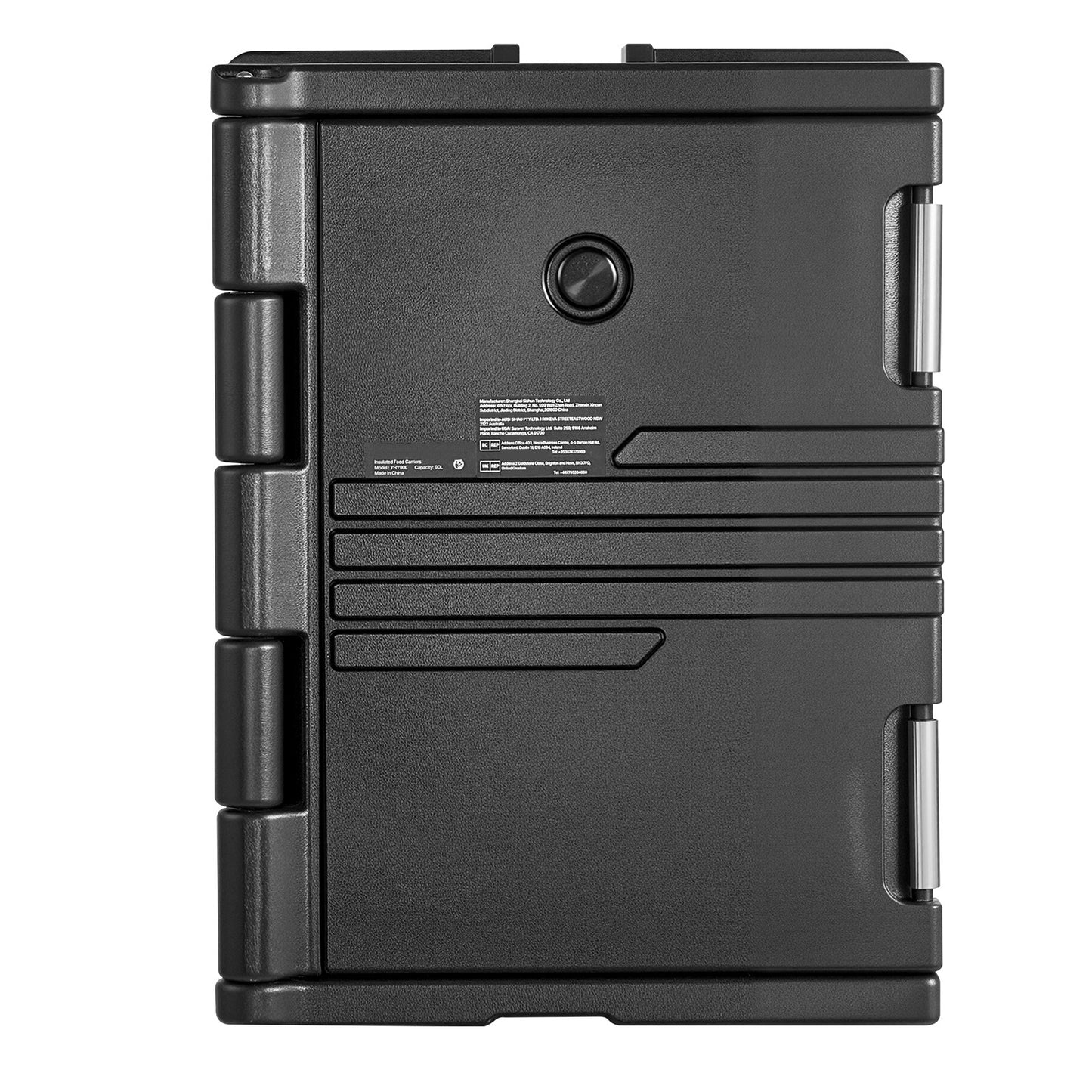 Insulated Food Pan Carrier 95 Qt Non-Electrical Food Warmer with Wheels & Stainless Steel Latch