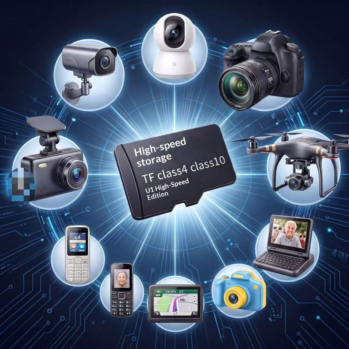 128GB MicroSD Memory Card for Smartphones, Cameras, MP3 Players – Expand Storage
