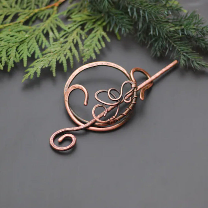 Vintage Copper Hairpin for Women