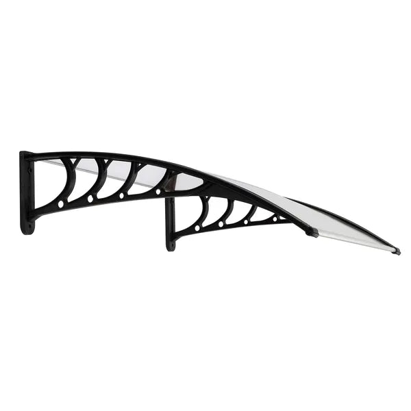 Eaves Canopy Rain Cover for Doors & Windows - Black Bracket