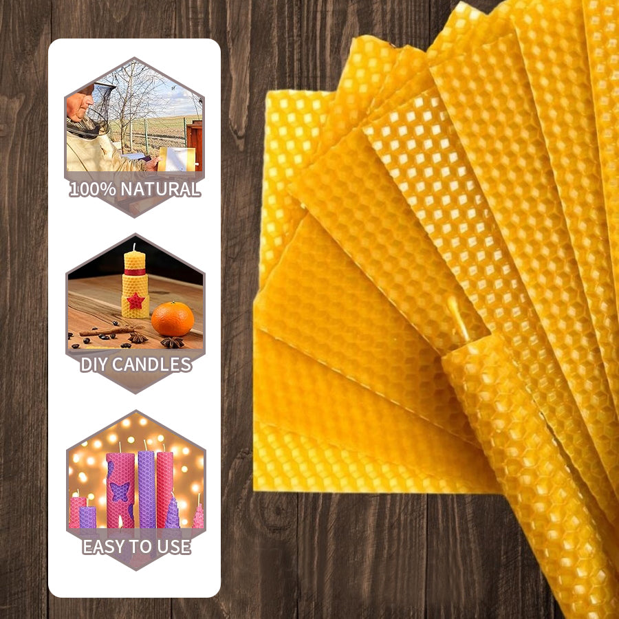Natural Beeswax Tablets for DIY Candle Making and Creative Crafts
