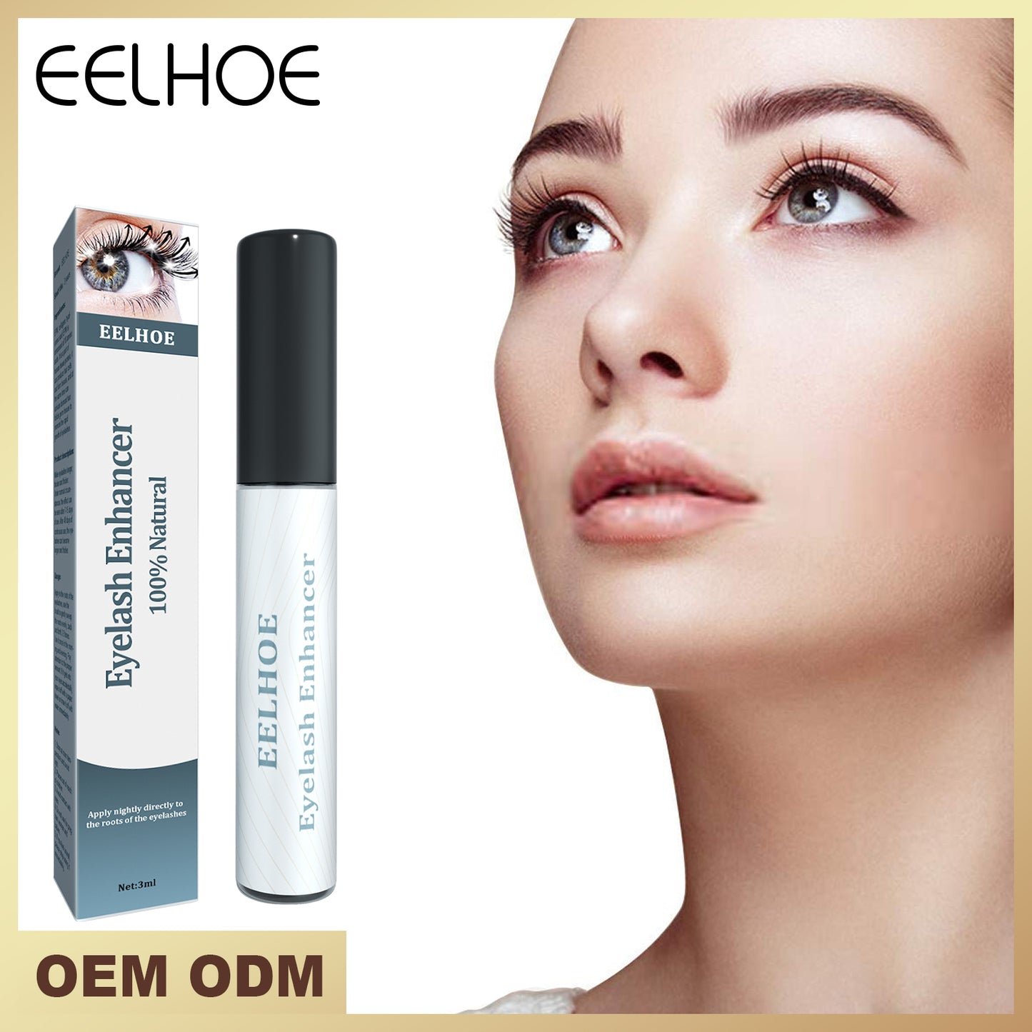 Eyelash Serum 3ml - Lash Growth Enhancer for Longer, Thicker Lashes