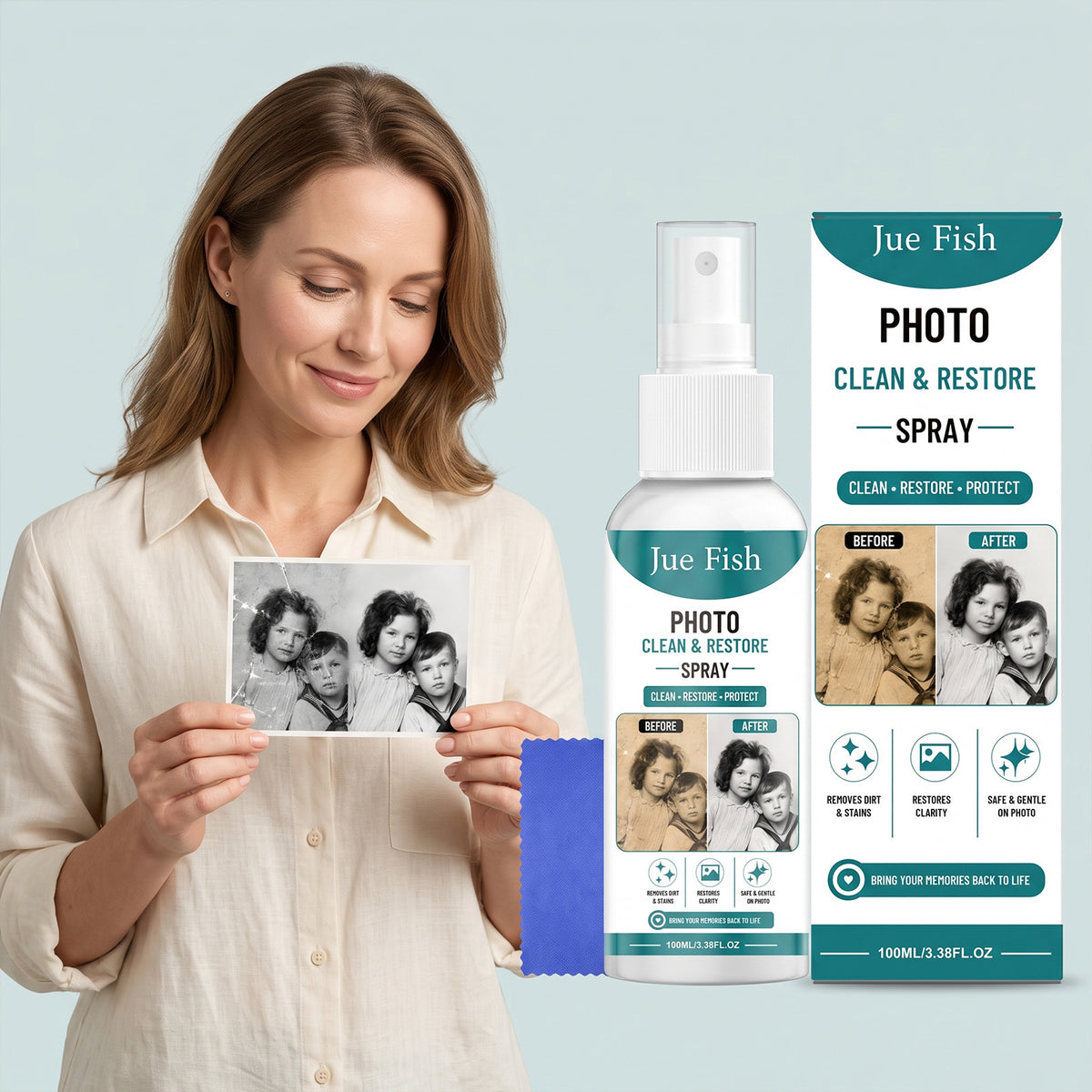 Photo Cleaning and Restoration Spray 100ml for Photography & Art Preservation