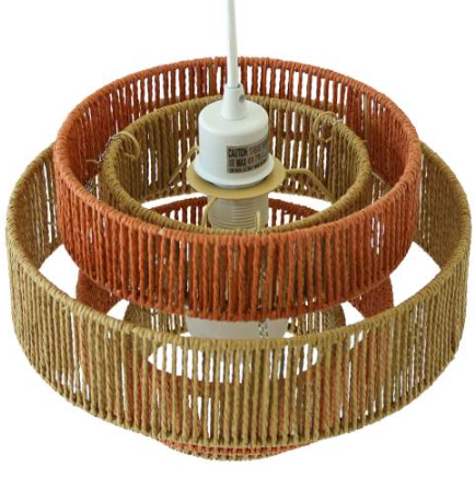 Orange Pendant Lamp with Natural Terracotta Design - Modern Wall Light