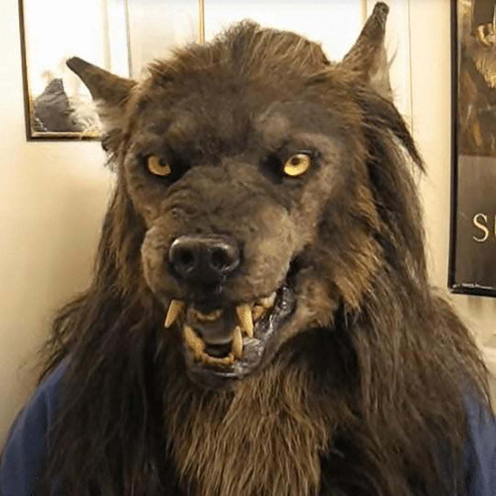 Latex Wolf Head Mask Cosplay Costume Prop for Party & Themed Events
