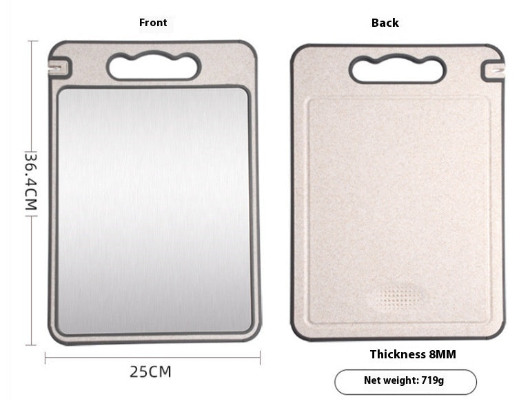 Double-Sided Cutting Board for Meat and Vegetables - Square, Multi-Functional Kitchen Tool
