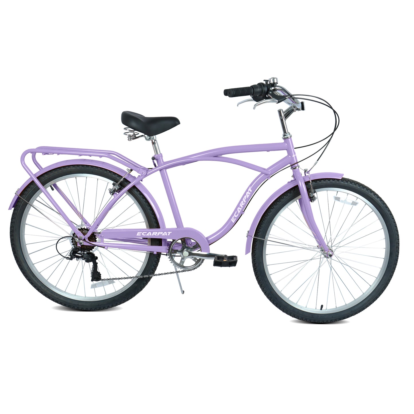 26-Inch 7-Speed Beach Cruiser Bike for Men & Women - Multiple Colors