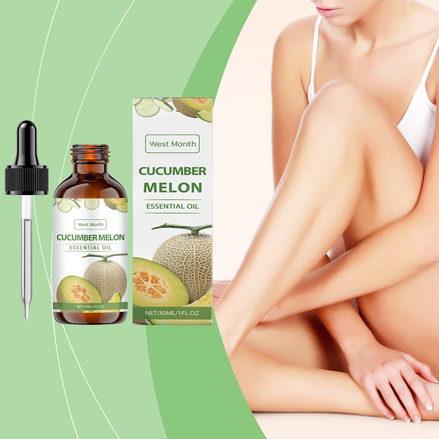 Cucumber Soothing Essential Oil - 30ml Hydrating & Nourishing Skin Care