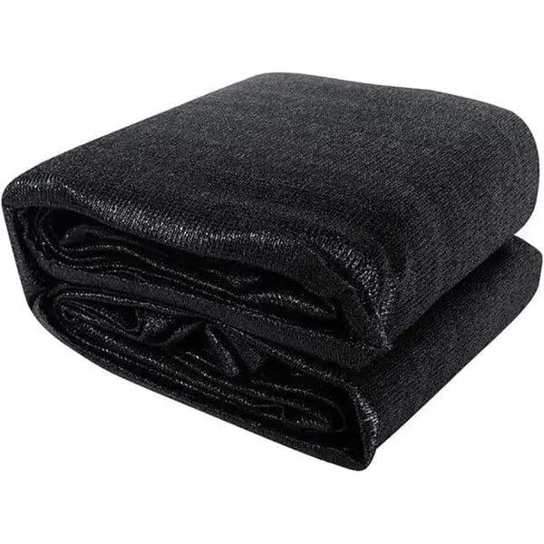 Black Shade Cloth - UV Resistant Mesh Fabric 8ft x 12ft