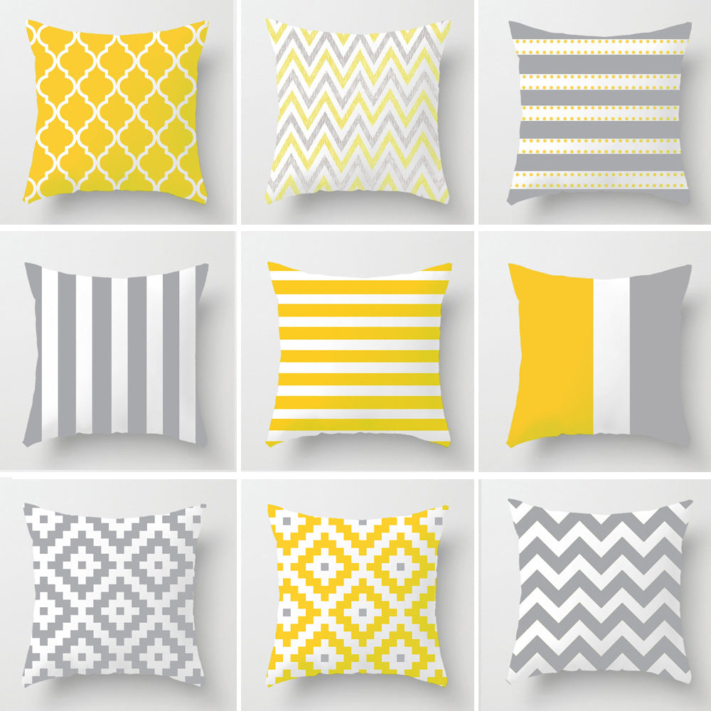 Soft Stripe Sofa Pillowcase - 45x45cm Home & Office Cushion Cover