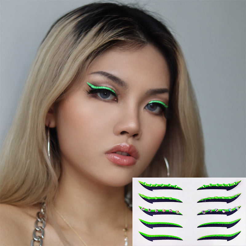 Self-Adhesive Eye Shadow Stickers for Stage Makeup and Parties