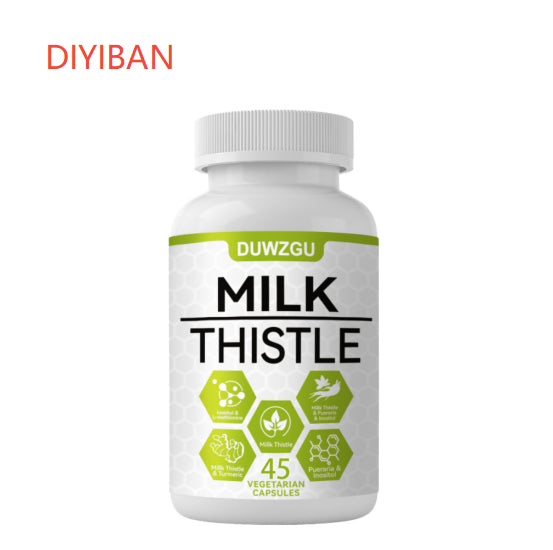 Milk Thistle Herbal Supplement Capsules