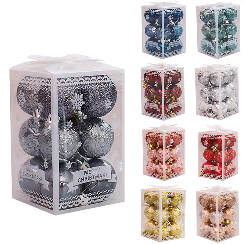 Christmas Tree Pendant Decorations Set - Festive Holiday Ornaments - 12PCS