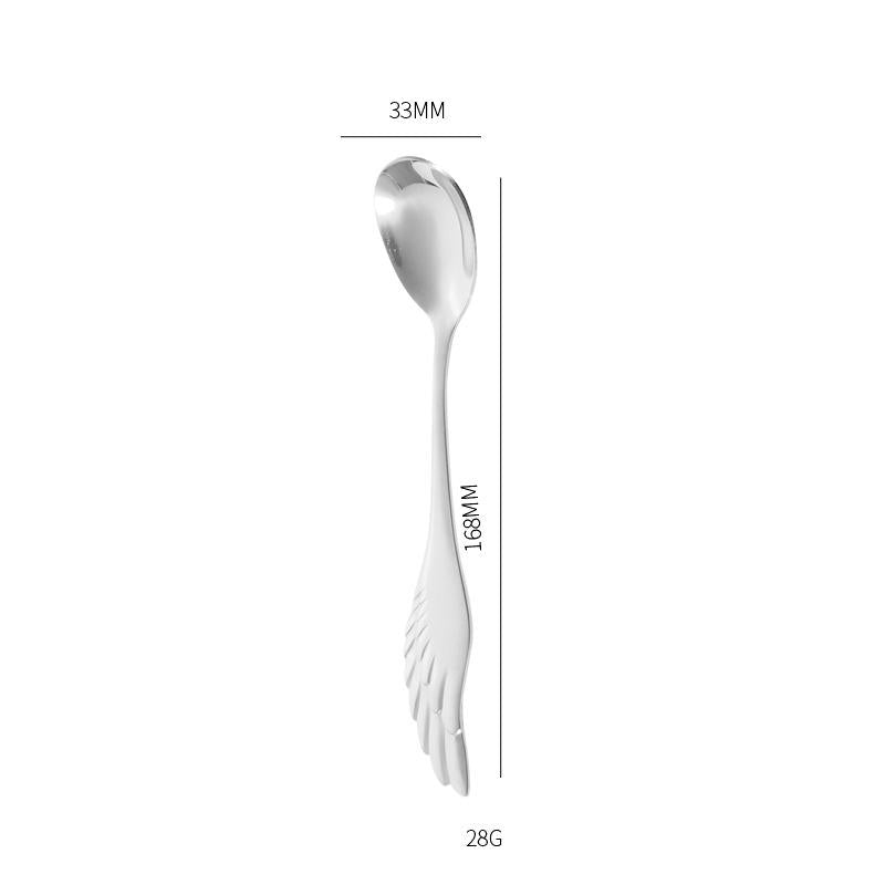 Stainless Steel Wing Spoon - Creative Tableware for Kitchen & Dining