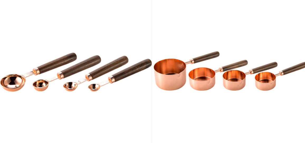 Stainless Steel Measuring Cups & Spoons Set - Kitchen Baking Tools