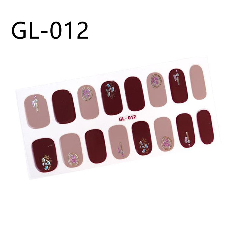 Laser Letters Nail Stickers Color Oil Film for Nail Art - Multiple Styles
